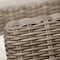 Armen Living Bahamas Outdoor Wicker & Teak Wood Lounge Chair with Beige Olefin LCBACHBR - alternate 4